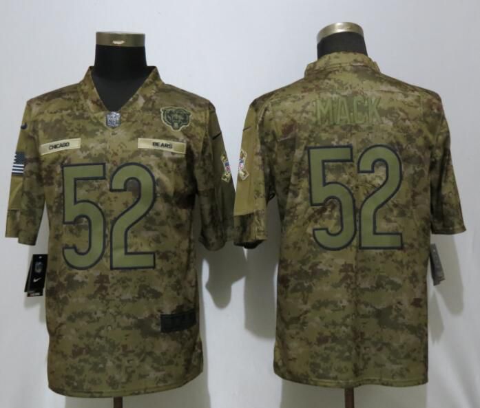 Men Chicago Bears #52 Mack Nike Camo Salute to Service Limited NFL Jerseys->chicago bears->NFL Jersey